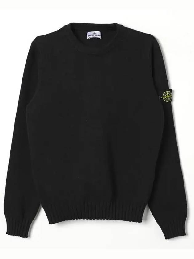 Junior 12 14 Wappen Cotton Sweater Black - STONE ISLAND - BALAAN 1