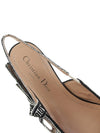 Jadior Embroidery Cotton Slingback Flats - DIOR - BALAAN 8