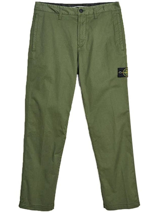 21FW 751530310 V0055 Wafan Patch Back Pocket Cargo Pants Khaki Men’s Pants TLS - STONE ISLAND - BALAAN 1