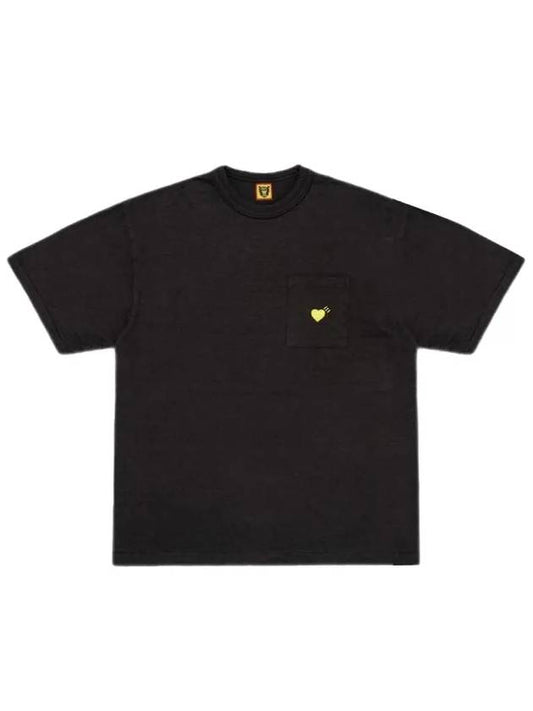 Pocket short sleeve t shirt black HM26CS054 - HUMAN MADE - BALAAN 2