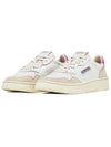 Medalist Suede Pink Tab Low Top Sneakers White - AUTRY - BALAAN 3