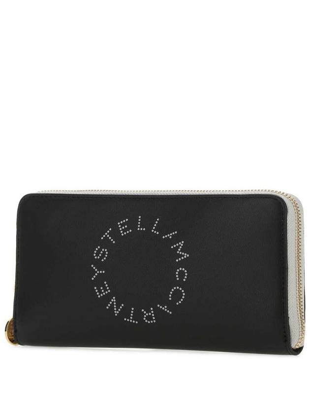 logo zipper long wallet black - STELLA MCCARTNEY - BALAAN 3