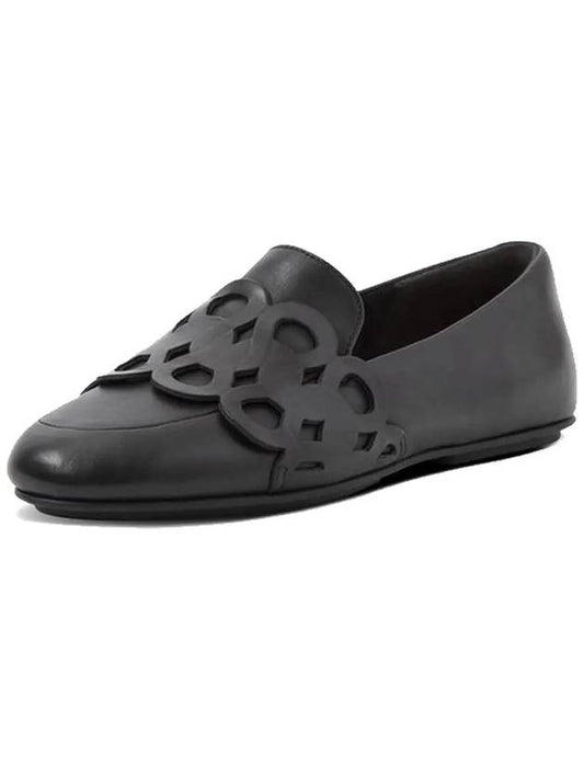 Lena Entwined Loops Leather Loafers Black - FITFLOP - BALAAN 2