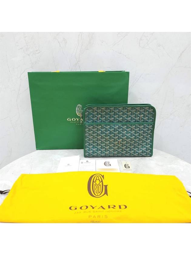 Lux You Special Green Juvence Clutch Bag GM - GOYARD - BALAAN 6