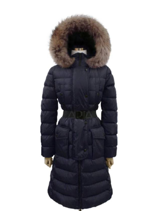 Women Khloe Fox Fur Padding Night Blue - MONCLER - BALAAN 2