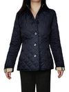 New Frankby Quilted Jacket Navy - BURBERRY - BALAAN 5