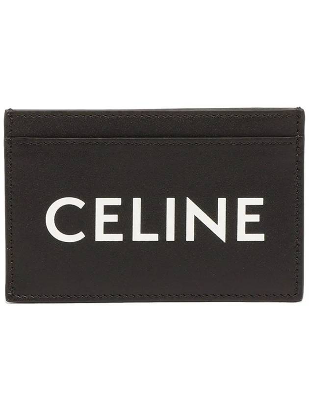 Lettering Logo Printing Card Wallet Black - CELINE - BALAAN 2