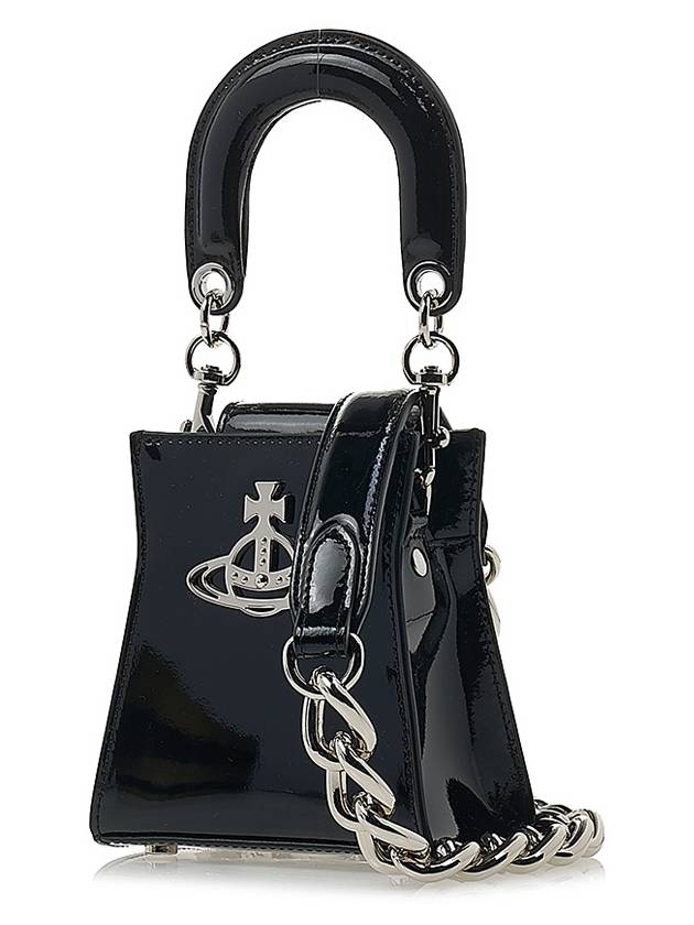 Kelly Chain Tote Bag Black - VIVIENNE WESTWOOD - BALAAN 3