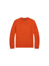 Suede Patch Wool Cashmere Sweater Orange - POLO RALPH LAUREN - BALAAN 1