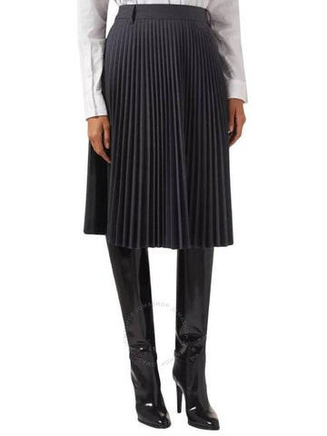 Burberry Black Yuliya Pleated Skirt, Brand Size 2 (US Size 0) - BURBERRY - BALAAN 1