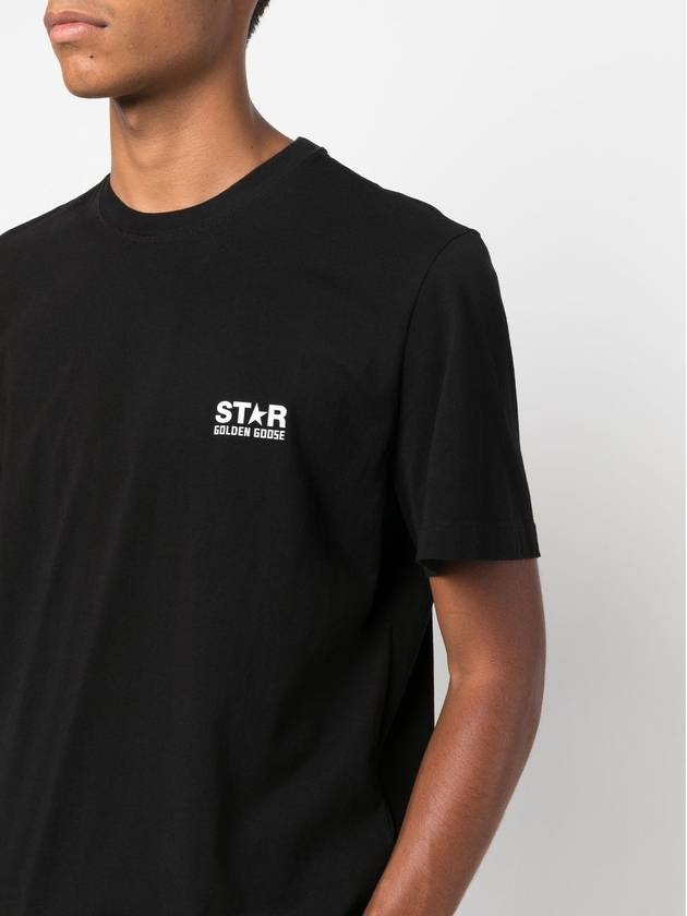 Star Collection Logo Short Sleeve T-Shirt Black - GOLDEN GOOSE - BALAAN 6