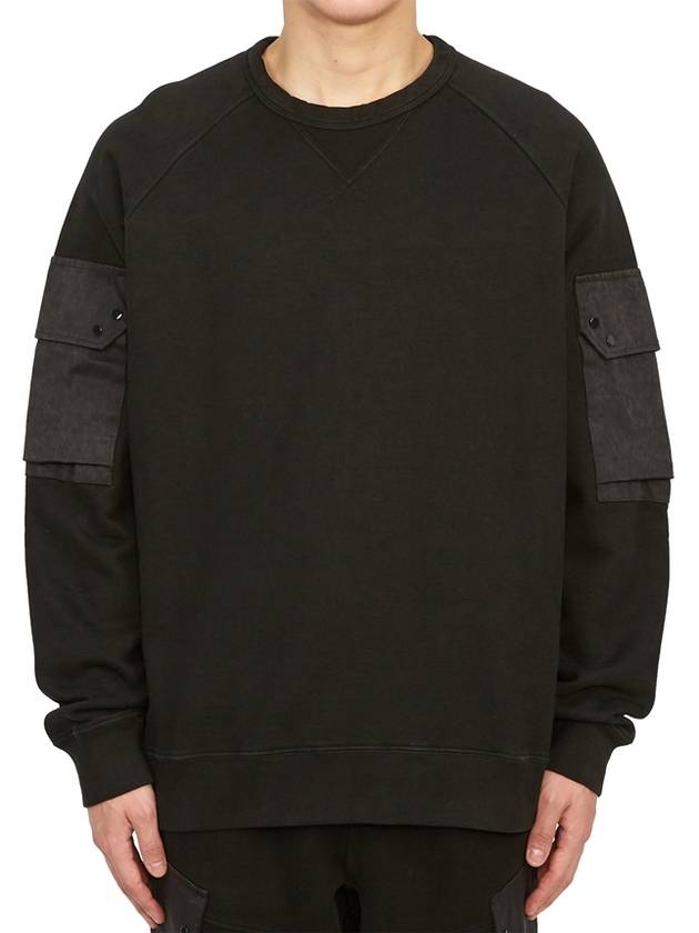 Felpa Crew Neck Sweatshirt Black - TEN C - BALAAN 4