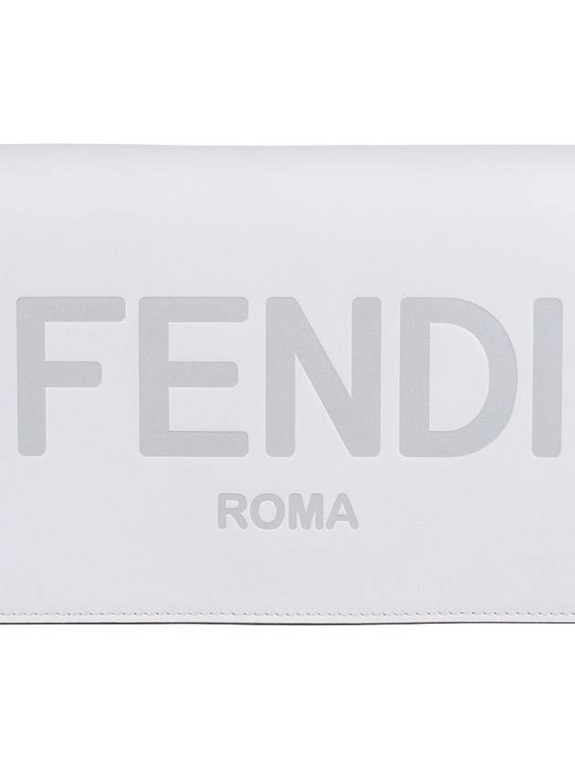 Logo Chain Small Long Wallet Grey - FENDI - BALAAN 8