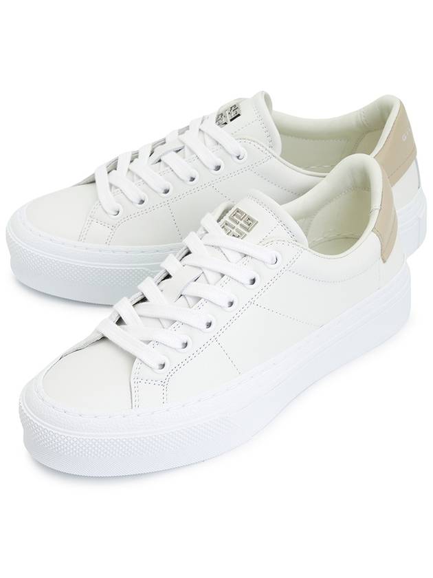 G4 Logo Leather Low Top Sneakers White - GIVENCHY - BALAAN 2