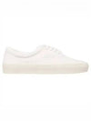 Men's Leather Low Top Sneakers White - TOM FORD - BALAAN 2