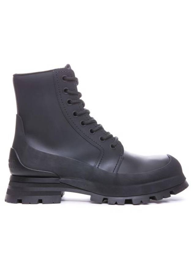 Wander Leather Combat Boots Black - ALEXANDER MCQUEEN - BALAAN 2