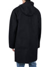 Waterproof Cotton Twill T-Dart Hooded Jacket Navy - THOM BROWNE - BALAAN 6