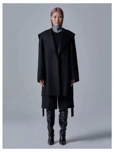 Hood Detachable Handmade Robe Coat Black Domestic Product - JUUN.J - BALAAN 1