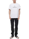 Logo Cotton Short Sleeve T-Shirt White - MONCLER - BALAAN 4