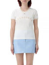 Logo Print Short Sleeve T-shirt White - COURREGES - BALAAN 2