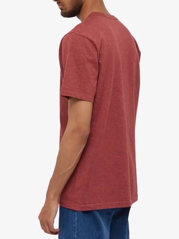 Fox Head Patch Classic Short Sleeve T-Shirt Red - MAISON KITSUNE - BALAAN 5