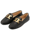 Women's Kate Gommino Leather Driving Shoes Black - TOD'S - BALAAN 3