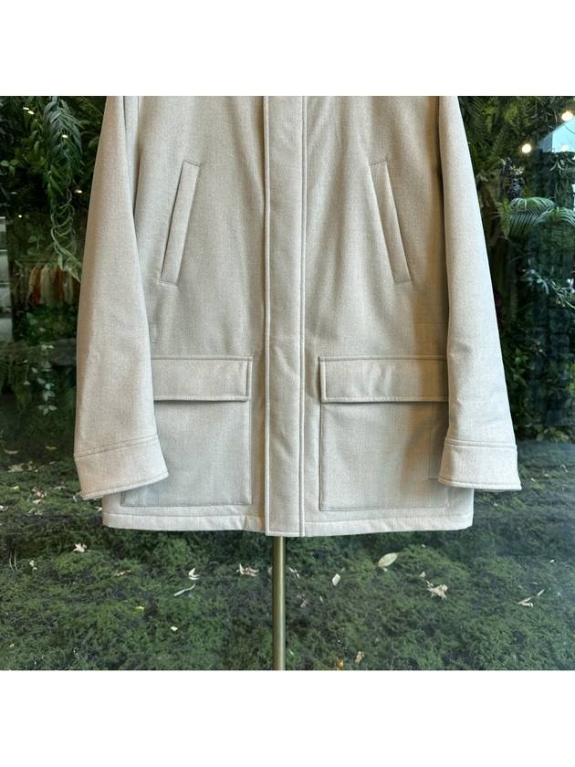 Cashmere Hooded Jacket Beige - BRUNELLO CUCINELLI - BALAAN 4