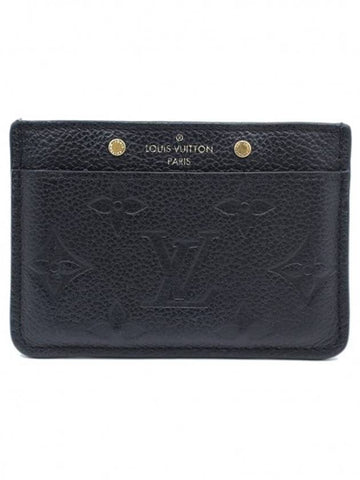 Women s Louis Vuitton M69171 Black Monogram Empreinte Card Holder Wallet gt business Gangbuk used luxury goods - LOUIS VUITTON - BALAAN 1