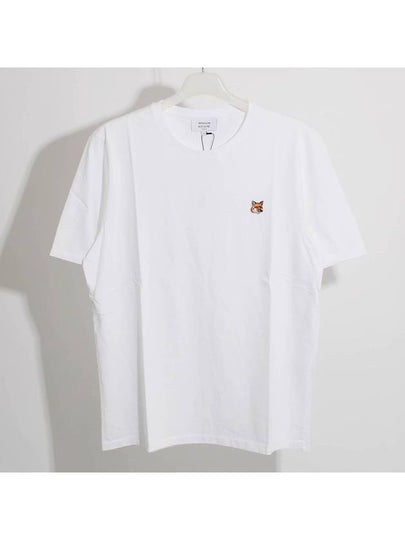 Fox Head Patch Classic Short Sleeve T-Shirt White - MAISON KITSUNE - BALAAN 2