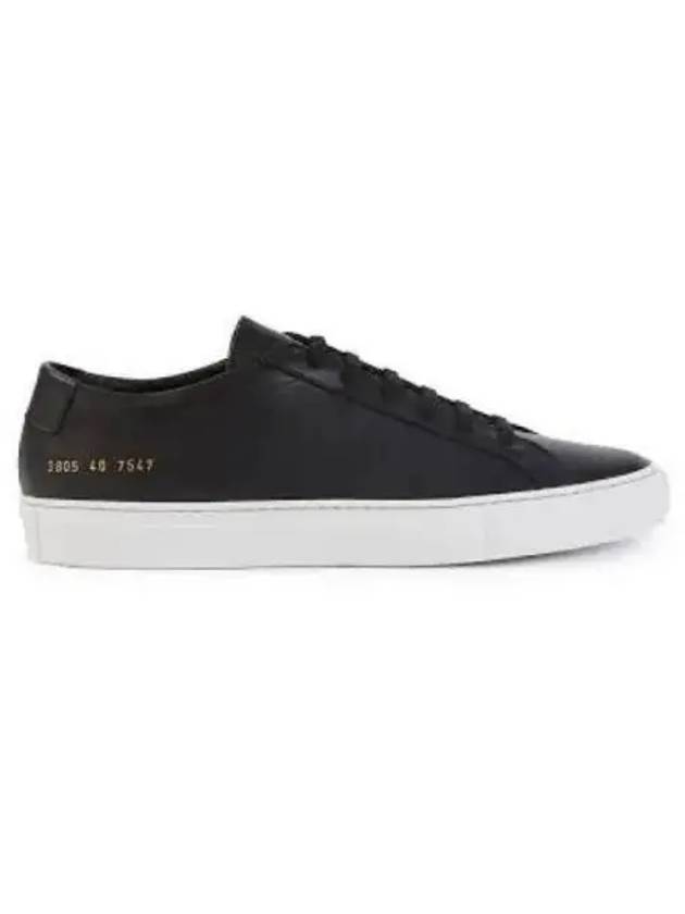 Achilles White Sole Low Top Sneakers Black - COMMON PROJECTS - BALAAN 2