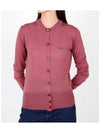 Bea Embroidered Logo Cardigan Pink - VIVIENNE WESTWOOD - BALAAN 2