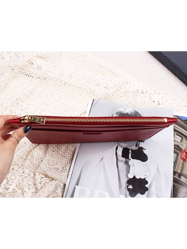 Saffiano logo color combination clutch 1NG017 2B9E F0VY6 - PRADA - BALAAN 4