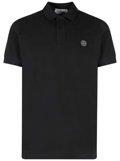 Logo Badge PK Shirt Black - STONE ISLAND - BALAAN 2