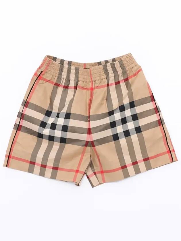 Check Shorts Beige - BURBERRY - BALAAN 3