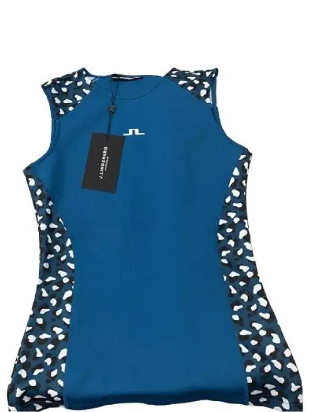 Women's Mirit tank top golf top blue - J.LINDEBERG - BALAAN 2