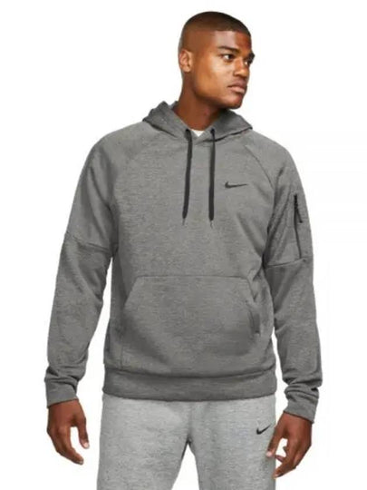 Thermafit Fitness Hoodie Charcoal Heather - NIKE - BALAAN 2