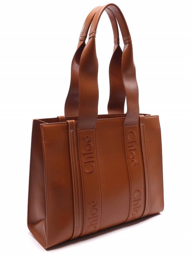 Woody Medium Tote Bag Brown - CHLOE - BALAAN 4