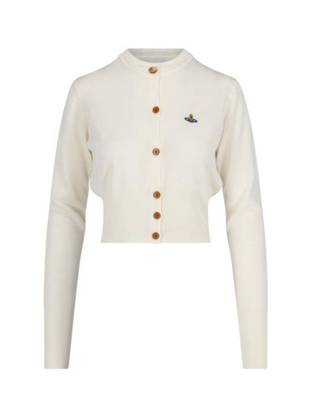 Bea Cropped Cardigan Cream - VIVIENNE WESTWOOD - BALAAN 1