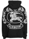 EKD-print cotton-blend hoodie in black - BURBERRY - BALAAN 4