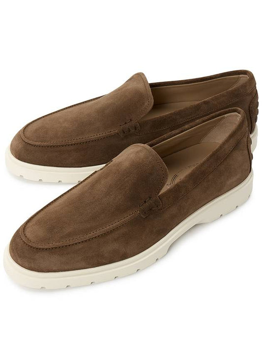 Suede Slipper Loafers Brown - TOD'S - BALAAN 2