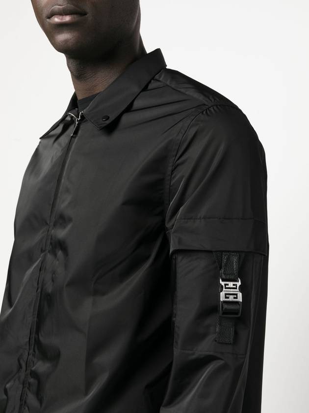 Men's 4G Buckle Pocket Over Long Sleeve Shirt Black - GIVENCHY - BALAAN 5