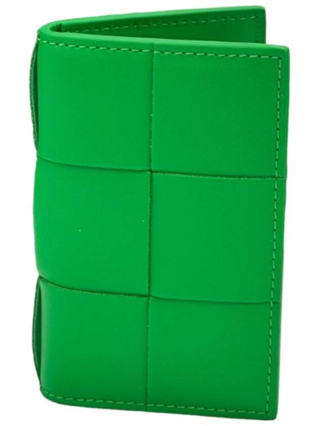 Maxi Intrecciato Flap Card Case Parakeet - BOTTEGA VENETA - BALAAN 2