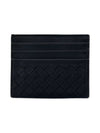 Intrecciato Classic Card Wallet Black - BOTTEGA VENETA - BALAAN 3