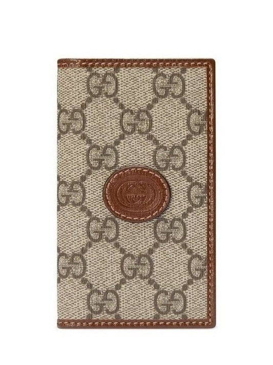 Interlocking G Long Wallet Beige Brown - GUCCI - BALAAN 2