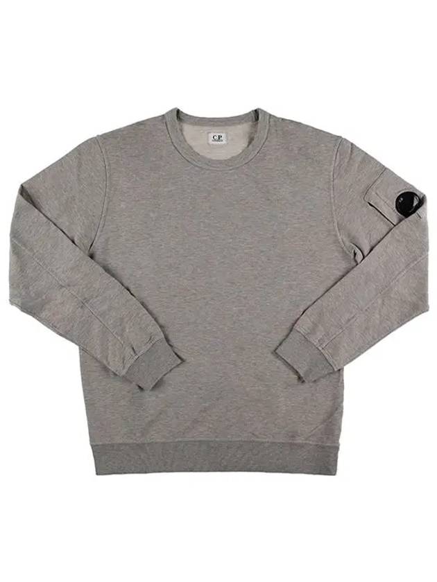 Light Fleece Crew Neck Sweatshirt Grey - CP COMPANY - BALAAN 5