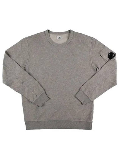 Light Fleece Crew Neck Sweatshirt Grey - CP COMPANY - BALAAN 2