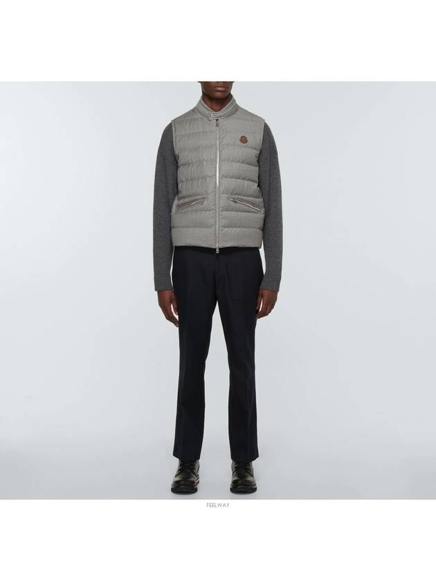 1A00121 595SB 910 GALLIENNE Gray Vest - MONCLER - BALAAN 4