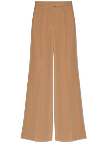 Max Mara Pleated Trousers Ninfa, Women's, Brown - MAX MARA - BALAAN 1