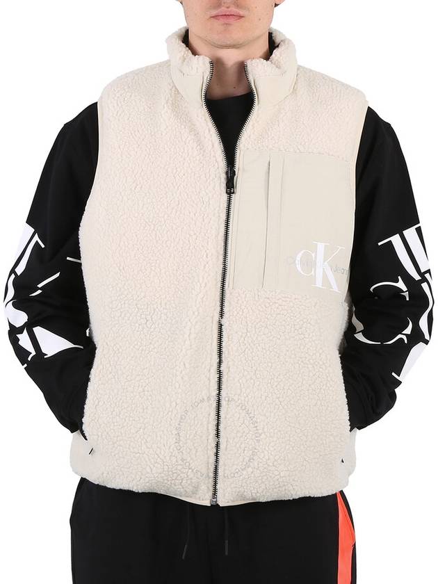 Calvin Klein Men's Reversible Sherpa Down Vest, Size Small - CALVIN KLEIN - BALAAN 1