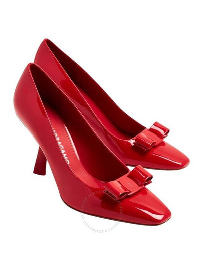 Ferragamo Patent Leather Vara Bow Pumps, Size 8.5 - SALVATORE FERRAGAMO - BALAAN 2